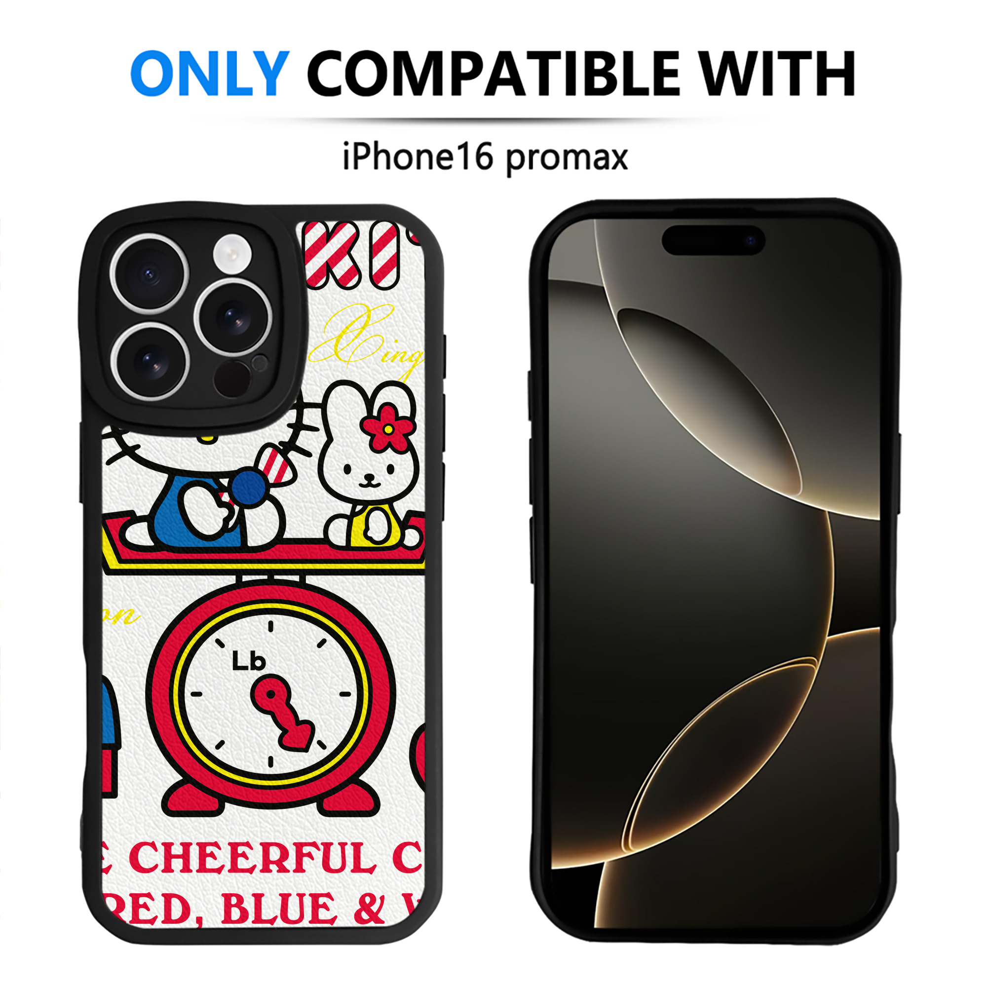 （画像用） Hello Kitty ハローキティ 【iPhone 16シリーズ対応】シリコンスマホケース（レザー調） 材質：シリコン